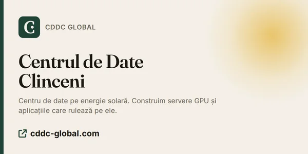CDDC Global – Centrul de Date Clinceni