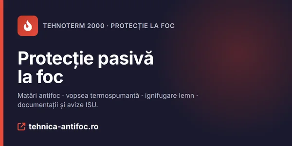 Tehnica Antifoc – protecție pasivă la foc